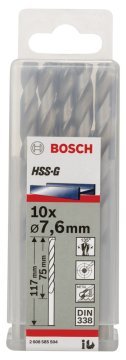 Bosch HSS-G 7,6*117 mm 10'lu Paket