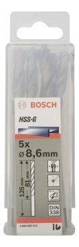 Bosch HSS-G 8,6*125 mm 5'li Paket
