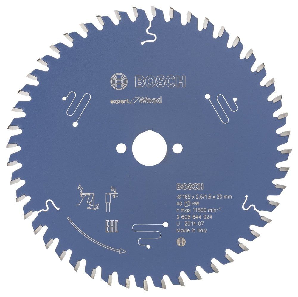 Bosch Expert for Wood 165*20 mm 48 Diş