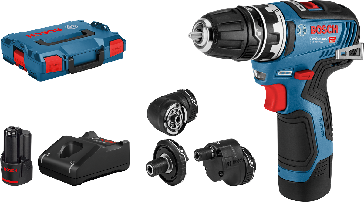 Bosch GSR 12V-35 FC Akülü Delme Vidalama (2x3.0Ah)