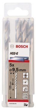 Bosch HSS-G 9,5*125 mm 5'li Paket