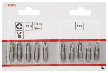 Bosch - Extra Hard Serisi Vidalama Ucu PZ 3*25 mm 10'lu