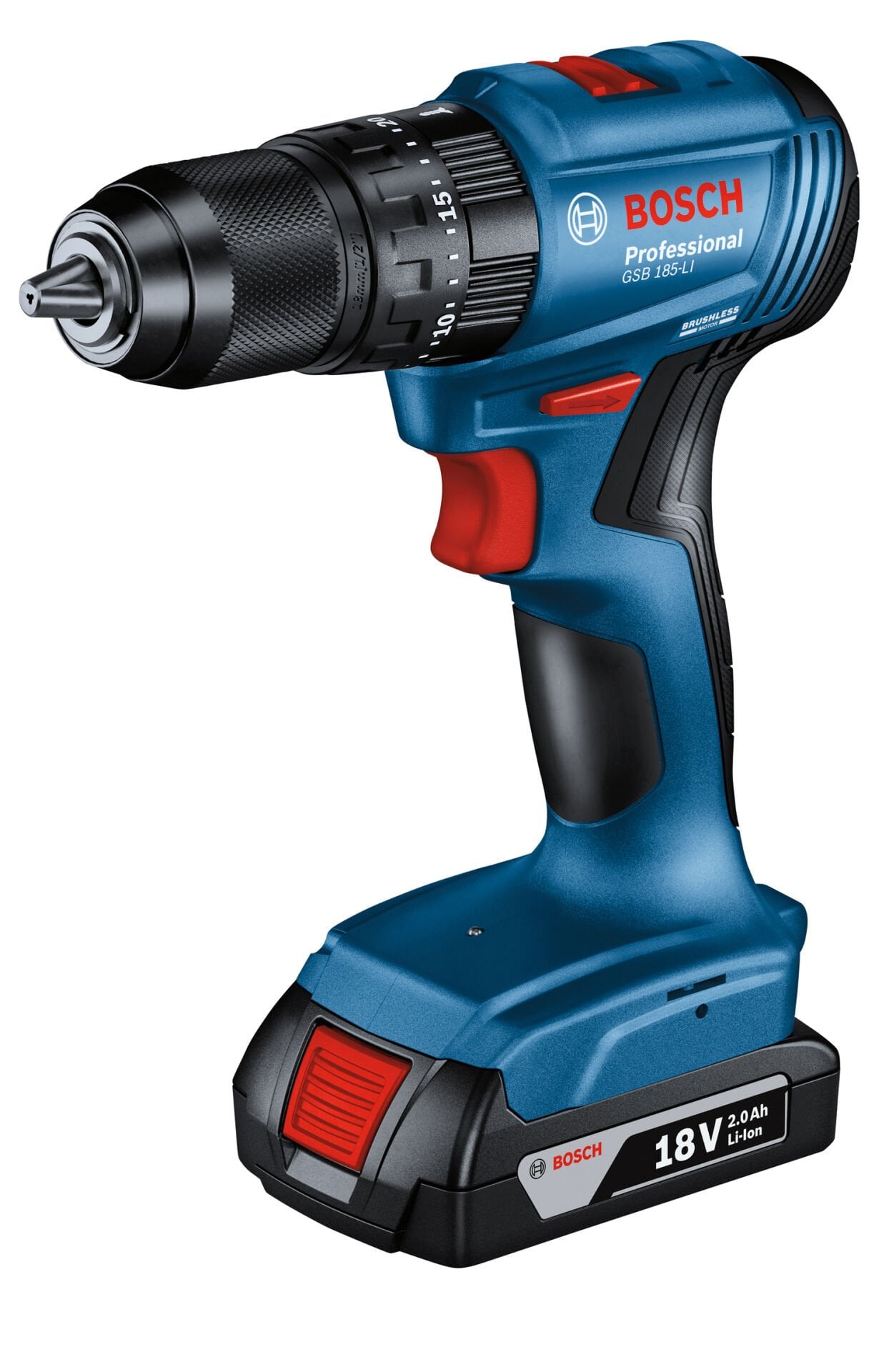 Bosch Akülü darbeli matkap/Vidalama Makineleri  Çift Akü 2.0 Ah GSB 185-LI