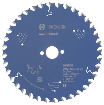 Bosch Expert for Wood 160*20 mm 36 Diş