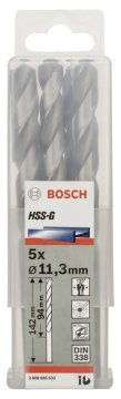 Bosch HSS-G 11,3*142 mm 5'li Paket