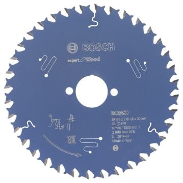 Bosch Expert for Wood 165*30 mm 36 Diş