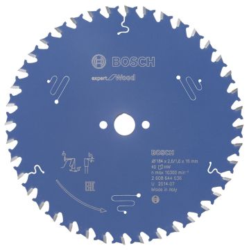 Bosch Expert for Wood 184*16 mm 40 Diş