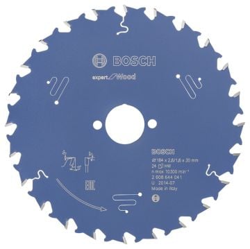 Bosch Expert for Wood 184*30 mm 24 Diş