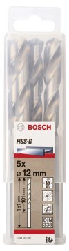 Bosch HSS-G 12*151 mm 5'li Paket