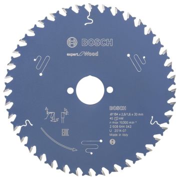 Bosch Expert for Wood 184*30 mm 40 Diş