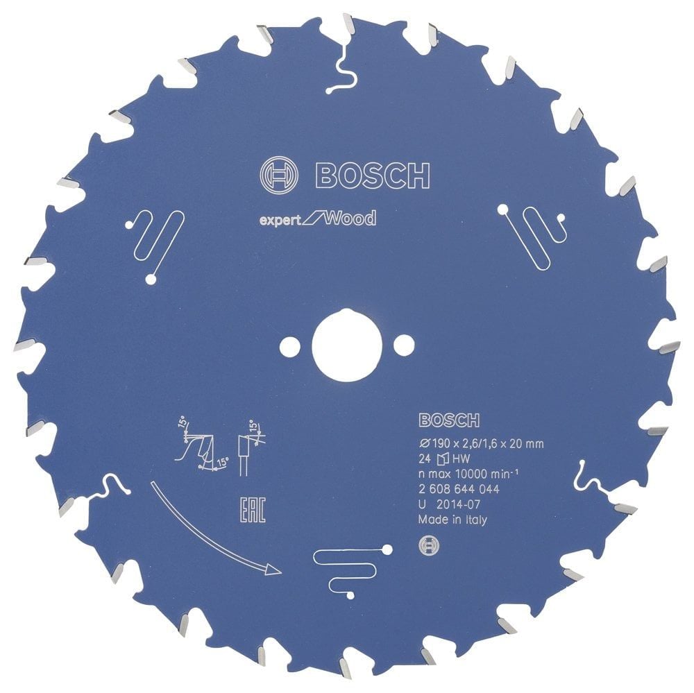 Bosch Expert for Wood 190*20 mm 24 Diş