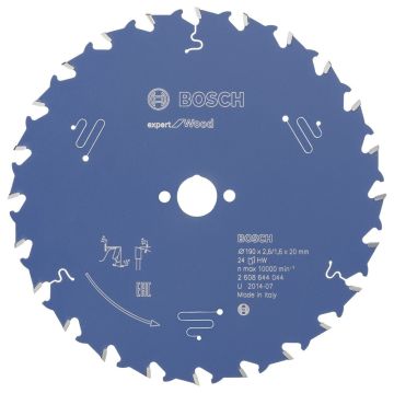 Bosch Expert for Wood 190*20 mm 24 Diş