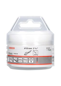 Bosch - X-LOCK - Best Serisi, Taşlama İçin Seramik Kuru Elmas Delici 55*35 mm