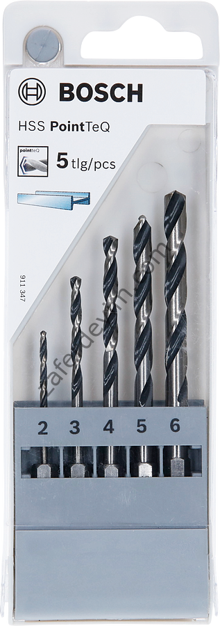 Bosch 5 parçalı HSS PointTeQ Altıgen Delme Ucu seti 2 - 6 mm