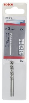 Bosch HSS-G 3*61 mm 2'li Paket