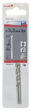 Bosch HSS-G 3,3*65 mm 2'li Paket