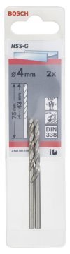 Bosch HSS-G 4*75 mm 2'li Paket