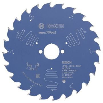 Bosch Expert for Wood 190*30 mm 24 Diş