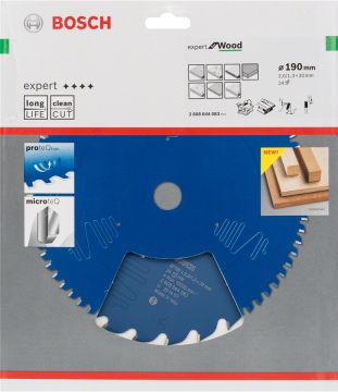 Bosch Expert for Wood 190*30 mm 24 Diş