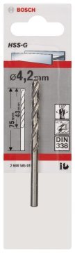 Bosch HSS-G 4,2*75 mm