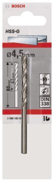 Bosch HSS-G 4,5*80 mm