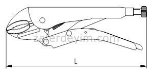 Üniversal Ayarlı Pense 250 mm
