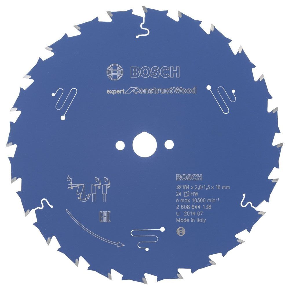 Bosch Expert for Construct Wood 184*16 mm 24 Diş
