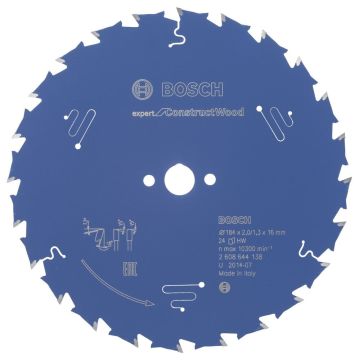 Bosch Expert for Construct Wood 184*16 mm 24 Diş