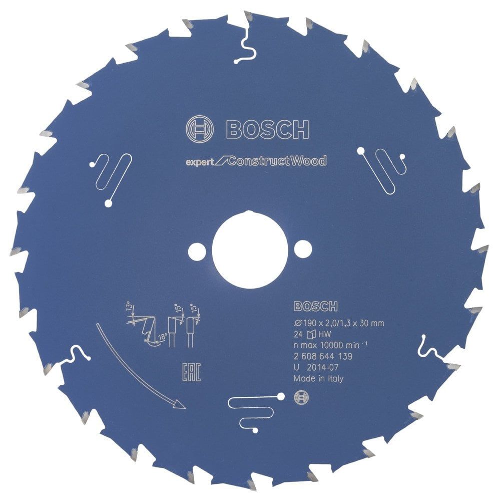 Bosch Expert for Construct Wood 190*30 mm 24 Diş
