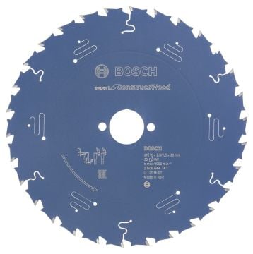Bosch Expert for Construct Wood 210*30 mm 30 Diş