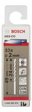 Bosch HSS-Co 2*49 mm 10'lu Paket