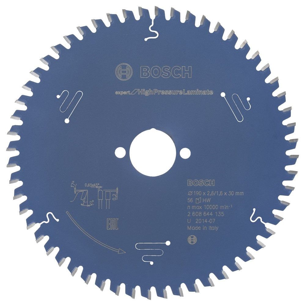 Bosch Expert for High Pressure Laminate 190*30 mm 56 Diş