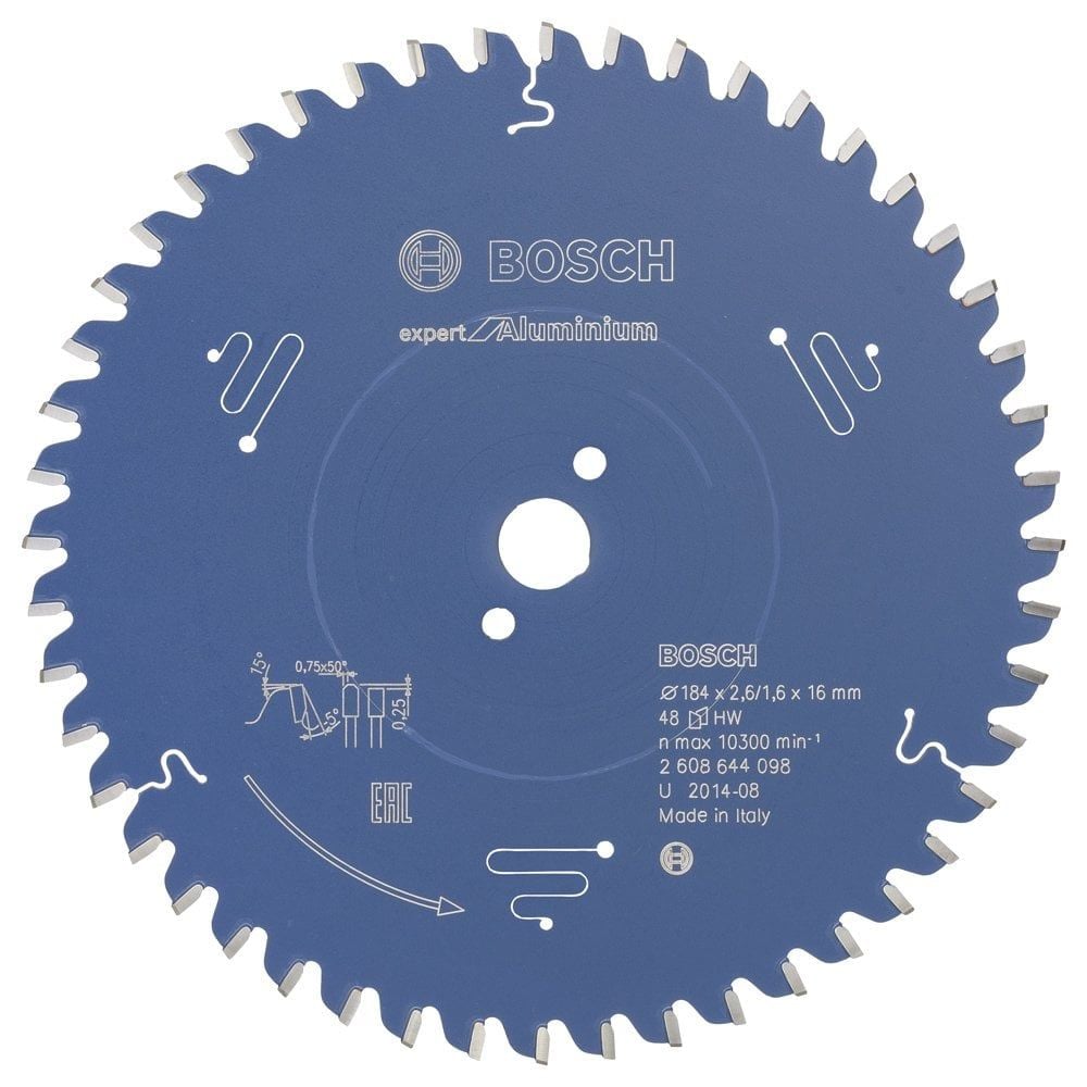 Bosch Expert for Aluminium 184*16 mm 48 Diş