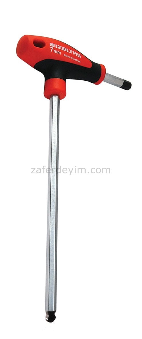İzeltaş Yuvarlak Başlı T Tipi Allen Anahtar 4 mm