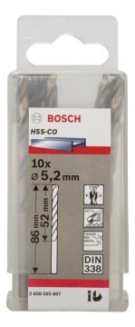 Bosch HSS-Co 5,2*86 mm 10'lu Paket