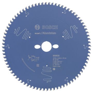 Bosch Expert for Aluminium 260*30 mm 80 Diş