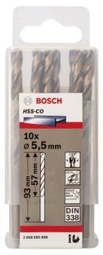 Bosch HSS-Co 5,5*93 mm 10'lu Paket