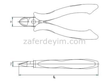 Elektronikçi Yan Keski 125 mm