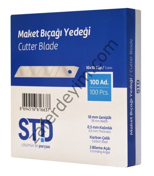 MAKET BIÇAĞI YEDEĞİ 100'lü 18 mm STD