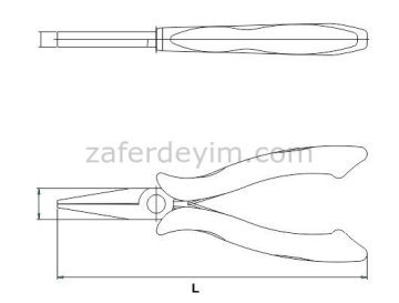 Elektronikçi Düz Uçlu Kargaburun 150 mm