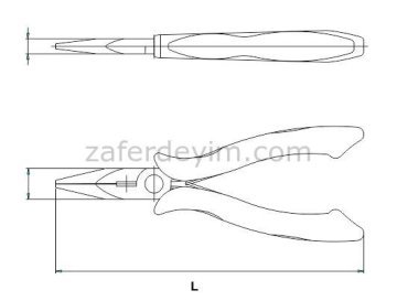Elektronikçi Uzun Kargaburun 150 mm