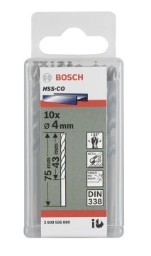 Bosch HSS-Co 7,2*109 mm 10'lu Paket