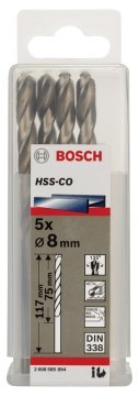 Bosch HSS-Co 8*117 mm 5'li Paket