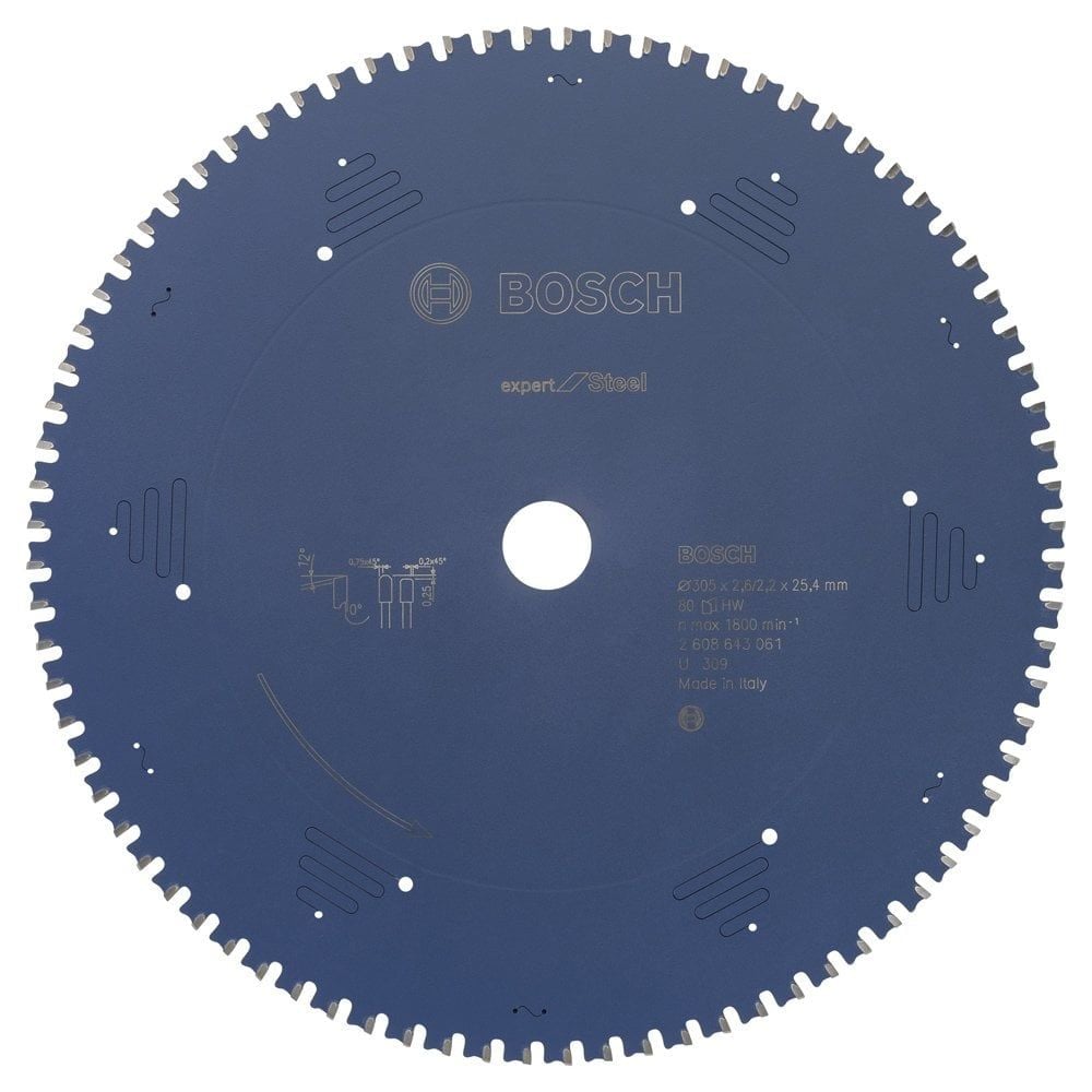Bosch Expert for Steel 305*25,40 mm 80 Diş