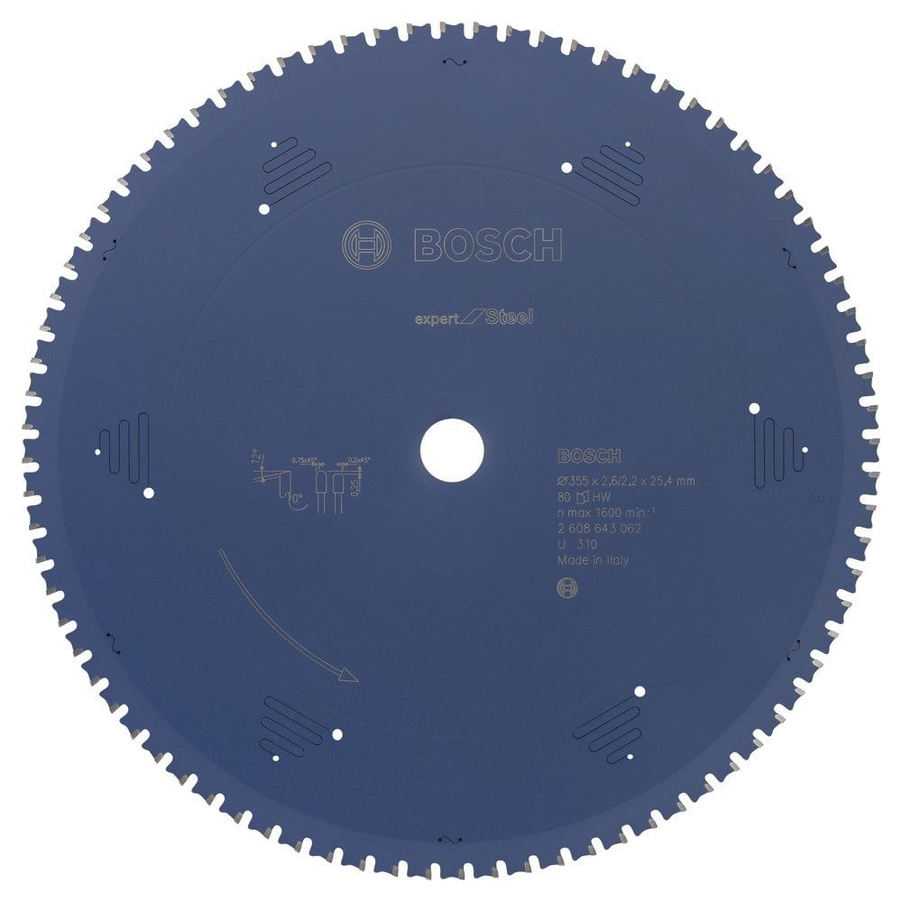 Bosch Expert for Steel 355*25,40 mm 80 Diş