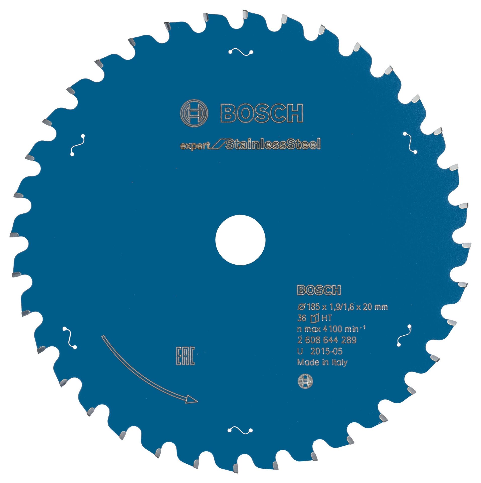 Bosch Expert for Stainless Steel 185*20 36 mm Diş