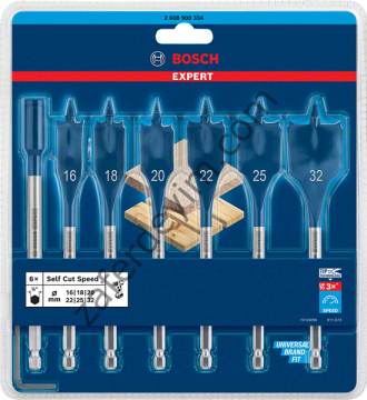 Bosch EXPERT Self Cut Speed Yaprak Matkap Ucu Seti 16/18/20/22/25/32 mm 7 parça