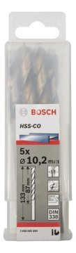 Bosch HSS-Co 10,2*133 mm 5'li Paket