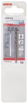 Bosch HSS-Co 2,5*57 mm 1'li Paket