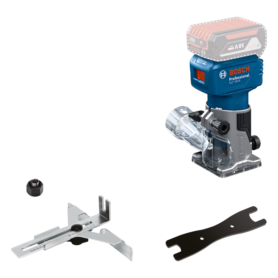 Bosch GLF 18V-8 Akülü Freze (Solo/aküsüz model)